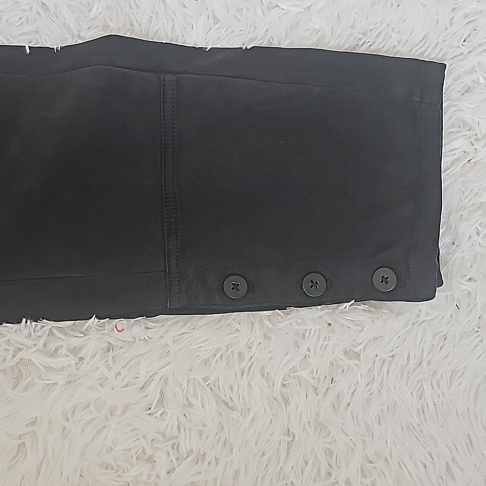 Anthropolgie black soft corduroy straight leg trouser dress pants - Picture 3 of 5